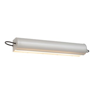 Charlotte Perriand 'Applique Cylindrique Longue' Wall Lamp in White For Sale