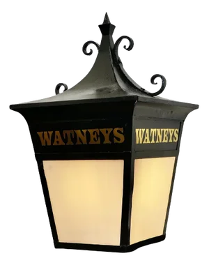 Large Iron Watneys Pub Lantern, 1950s