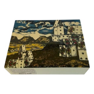 20th Century City of Cards Playing Cards Box by Fornasetti For Sale