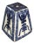 19th Century Qing Dynasty Blue and White Porcelain Incense Burner For Sale