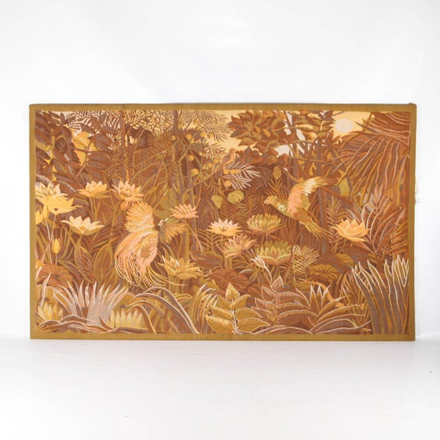 Khaki Large Wool Tapestry, 1960s For Sale - Image 8 of 8