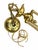 Mid 20th Century h.a. Framburg 3-Light Brass Dutch Style Dining Chandelier Candle Style Fixture For Sale - Image 4 of 7