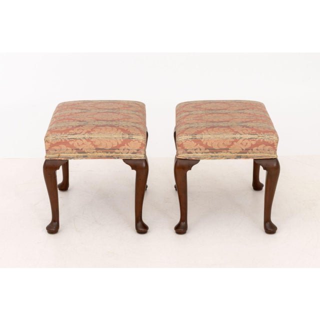 Late 19th Century Kittinger Colonial Williamsburg Mahogany Stools, 2 For Sale - Image 5 of 8