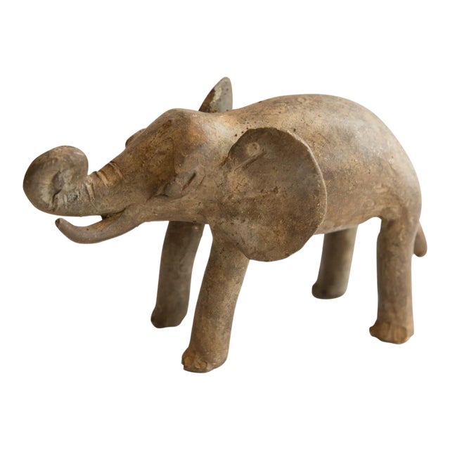 Vintage African Elephant Sculpture For Sale