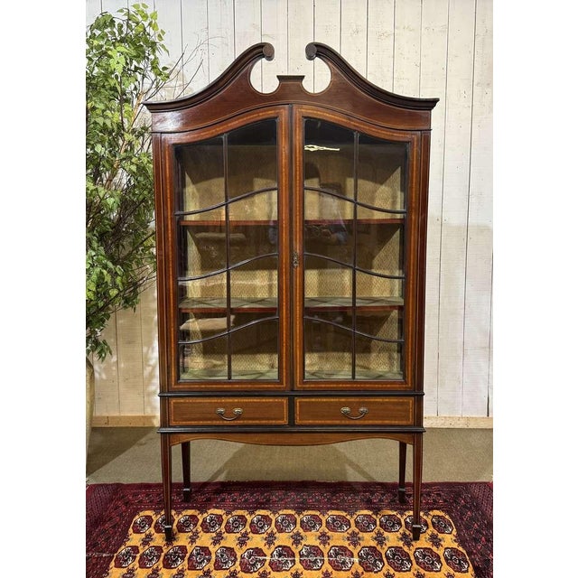 Late 19th Century English Mahogany Display Cabinet For Sale - Image 17 of 17