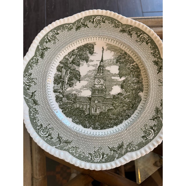 Vintage English Wedgwood Transferware Dinner Plates - Set of 5 For Sale In San Francisco - Image 6 of 10