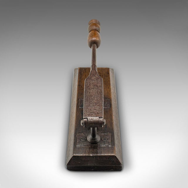Antique Apothecary Cork Compressor, English, Oak, Wine Bottle, Press, Georgian For Sale - Image 6 of 10