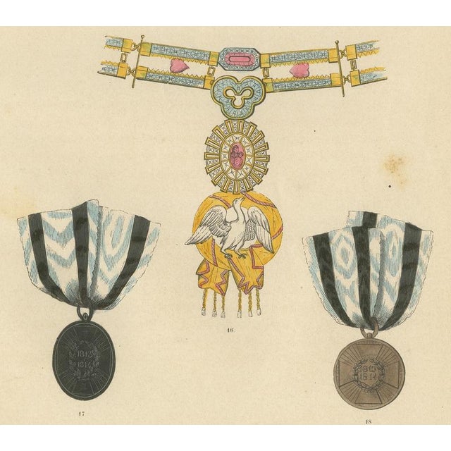 19th Century Orders of Prussia, 1844, Paper For Sale - Image 5 of 8