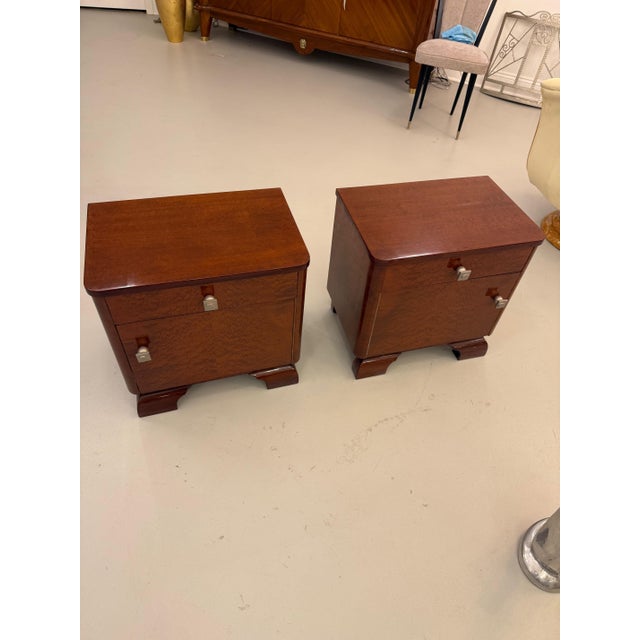 Art Deco French Art Deco Nightstands Tables - a Pair For Sale - Image 3 of 10