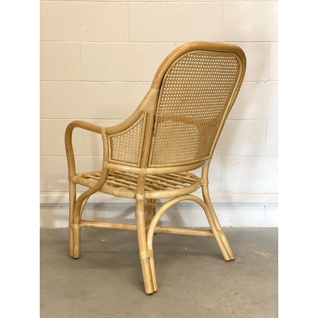 Set of Armchairs in Bamboo and Vienna Straw, 1970s For Sale - Image 9 of 14