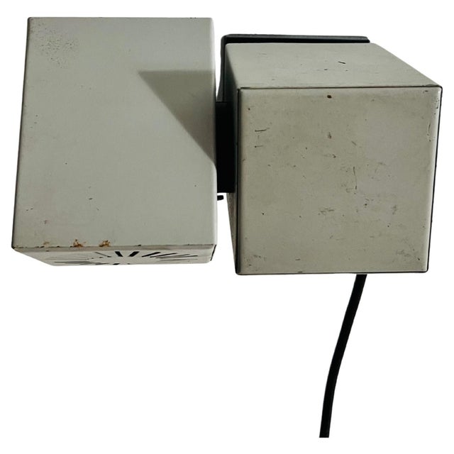 Metal Cubic Wall Lamps attributed to Kaiser Idell / Kaiser Leuchten, Germany, 1970s, Set of 2 For Sale - Image 13 of 13