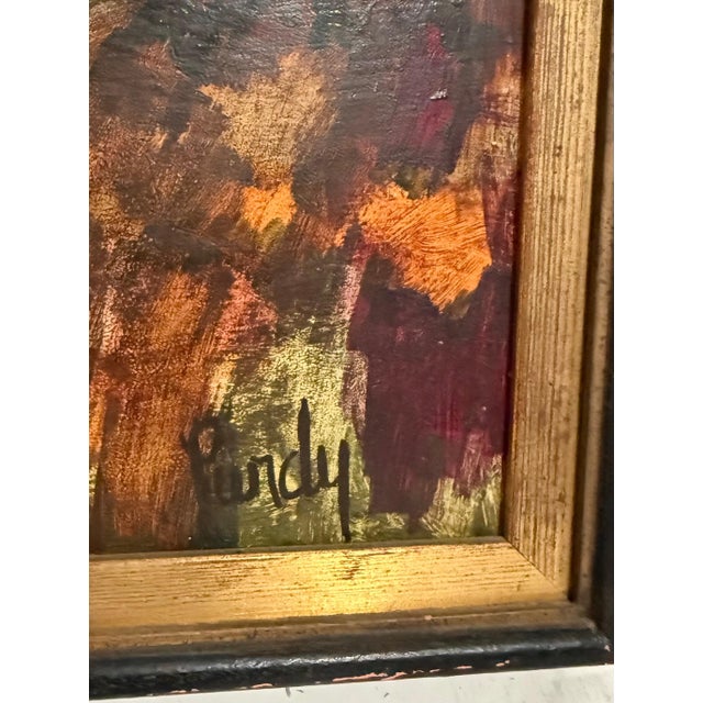 Paint Donald Roy Purdy, Modernist Oil Painting Donald Roy Purdy Village on a Hillside Fauvist Colors For Sale - Image 7 of 11