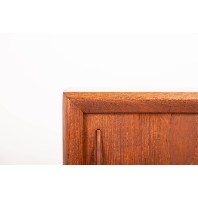 Bowed Teak Sideboard by H.P. Hansen, 1960s For Sale - Image 10 of 14