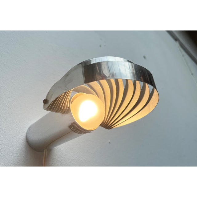 Metal Vintage Space Age Swiss Model Visier Magnetic Wall Lamp by E. R. Nele for Temde, 1970s For Sale - Image 7 of 18