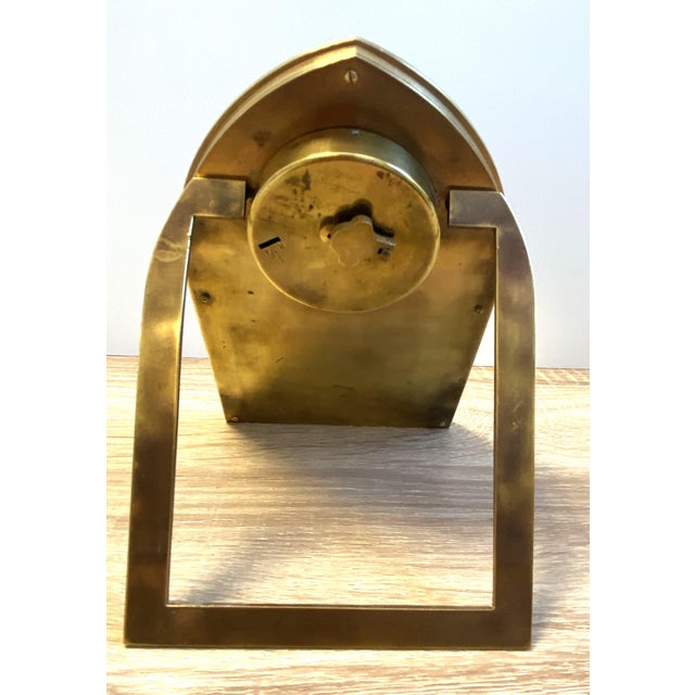 Atypical & very rare desk clock called “easel” luxury watchmaking from the 1930s art deco style - gothic / cistercian made...