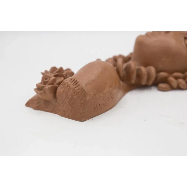 Mid-Century Modern Terracotta Sculpture of Woman by Gio Ponti, 1950s For Sale - Image 3 of 8