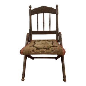 Mid 19th Century Antique Civil War Child's Folding Camp Chair