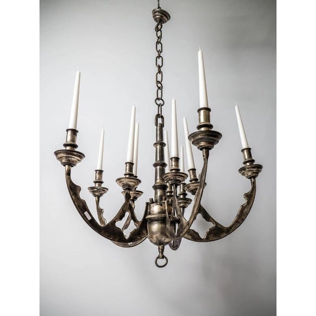 Antique 19th Century Neo-Renaissance Candle Chandelier For Sale - Image 6 of 13