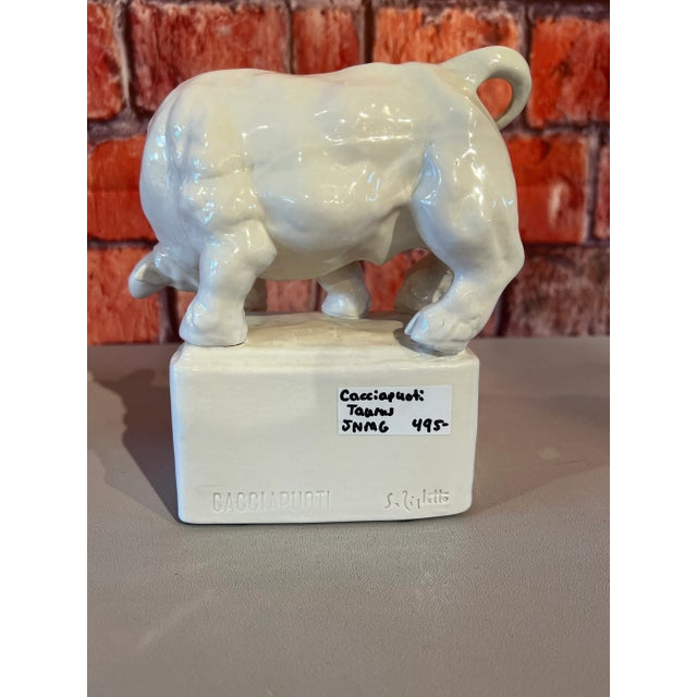 Italian Taurus Zodiac Figure by Cacciapuoti Circa 1950 - signed to verso