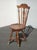 Antique French Country Chair ~ Piano Swivel Stool W Backrest & Cast Iron Feet For Sale - Image 4 of 14