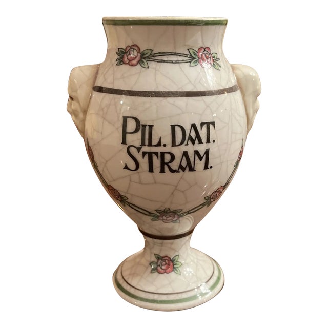 Early 20th Century Porcelain Apothecary Jar For Sale