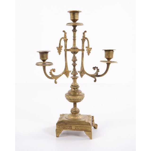 Candelsticks in Bronze with Decorative Details, 1890s, Set of 2 For Sale - Image 10 of 11