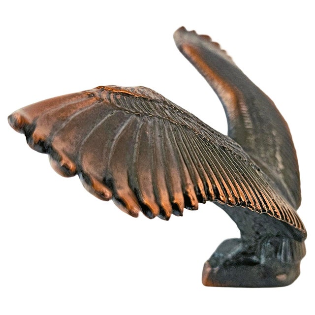Metal Mid 20th Century Wm. Otto Bronze "Teratornis" Prehistoric Vulture Sculpture For Sale - Image 7 of 16