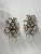 20th Century Marie Thérèse Wall Sconces with Brass Frame, Glass and Crystal Drops, Set of 2 For Sale - Image 12 of 13