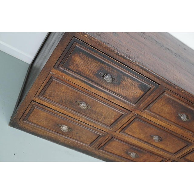 French Oak & Fruitwood Apothecary Filing Cabinet For Sale - Image 18 of 18