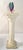 This is a decorative pedestal column designed in a classical Greek or Roman style. The column features a square base with...