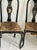 Gorgeous Mackenzie Childs Style 4 Chairs Black Lacquer TigerBrocade For Sale - Image 10 of 11