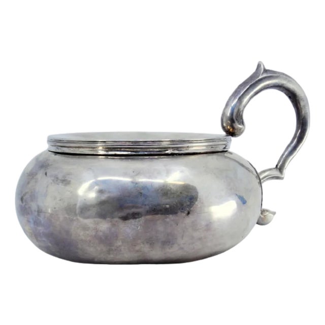 Silver Spittoon with Applications For Sale