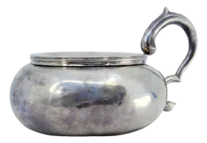 Silver Spittoon with Applications