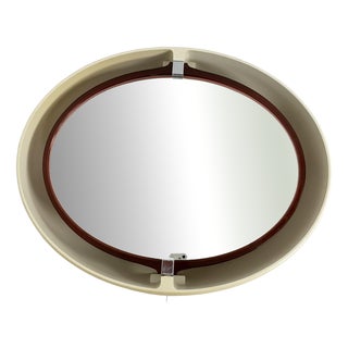 Italian Space Age Adjustable and Backlit Mirror from Allibert, 1970s For Sale
