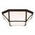 Suzanne Kasler for Visual Comfort Signature Morris Large Flush Mount in Antique Zinc with White Glass For Sale