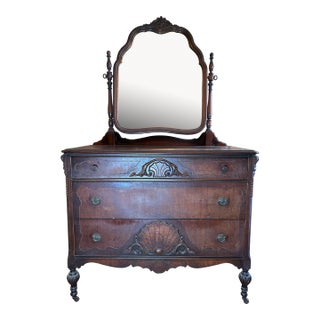 1930s Dresser With Mirror For Sale