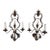 Pair of Hand-Forged Wrought Iron Lamps, Spanish Revival Style, Spain For Sale