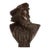 German Otto Gradler Patina Bronze Sculpture of Rembrandt, Signed, C1881 For Sale