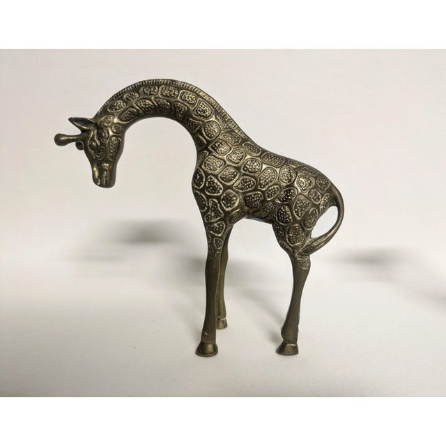Family Set of 3 Brass Giraffe Figurines - By Leonard Silver Mfc. Co. For Sale - Image 9 of 11