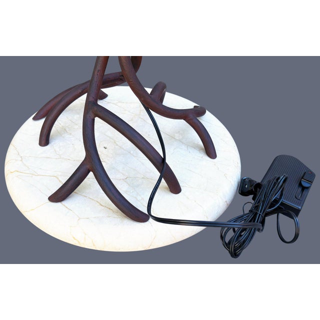 1980s Pair of "Olivia" Floor Lamps Attributed to Jean Claude Mahey For Sale - Image 5 of 8