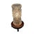 Vintage Table lamp made from a teak base and pressd glass shade. It will be a cool addition to any vintage interior. only...