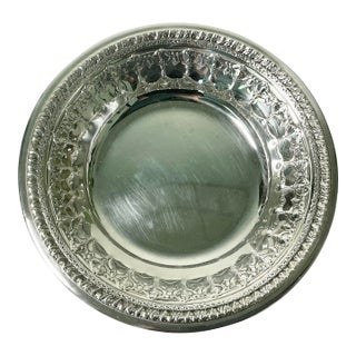 Mid 20th Century Baroque Hollywood Regency Reed & Barton Silverplate Wine Coaster. For Sale