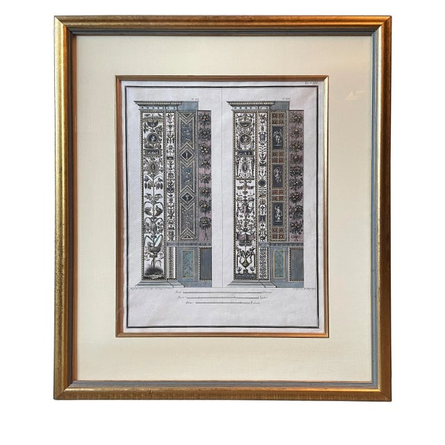 A pair of color engravings of the Vatican loggias by Carlo Lasinio (Italian, 1759-1838). One of the first printers in...
