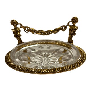 Hollywood Regency Ormolu Soap Dish For Sale