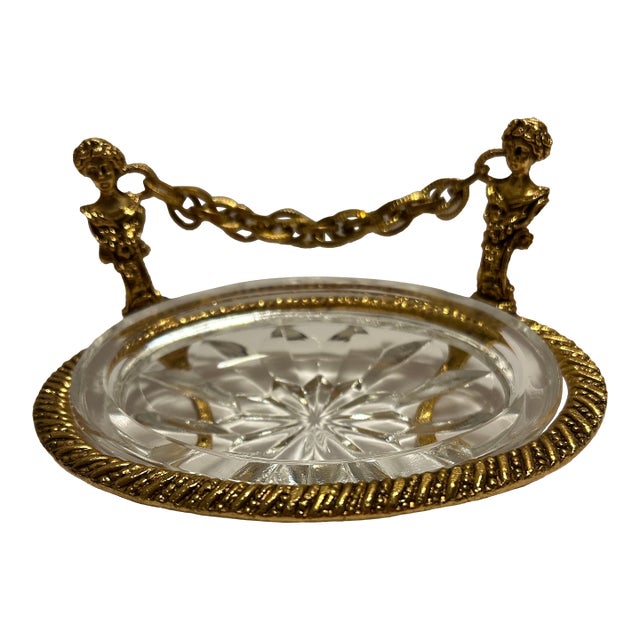Hollywood Regency Ormolu Soap Dish For Sale