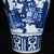 Ceramic Vintage Blue and White Porcelain Meiping Vase With Figural Garden Scene For Sale - Image 7 of 9