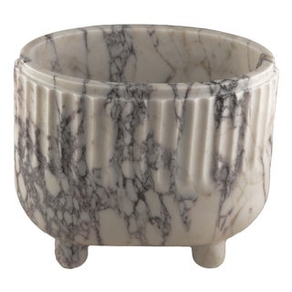 Marble Crenature Vase by Nina Magon For Sale