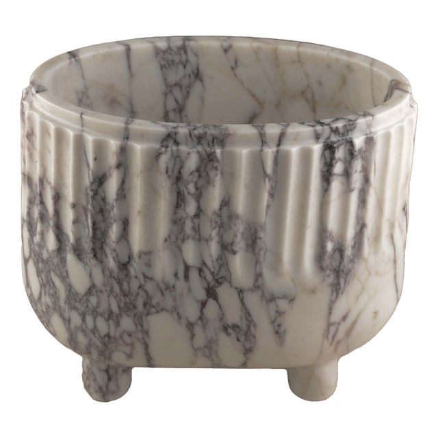 Marble Crenature Vase by Nina Magon For Sale