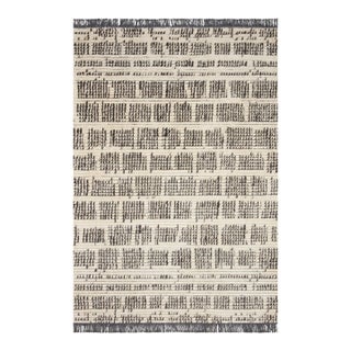 Chris Loves Julia x Loloi Alice Rug Cream / Charcoal Abstract 7'-9" x 10' Area Rug For Sale