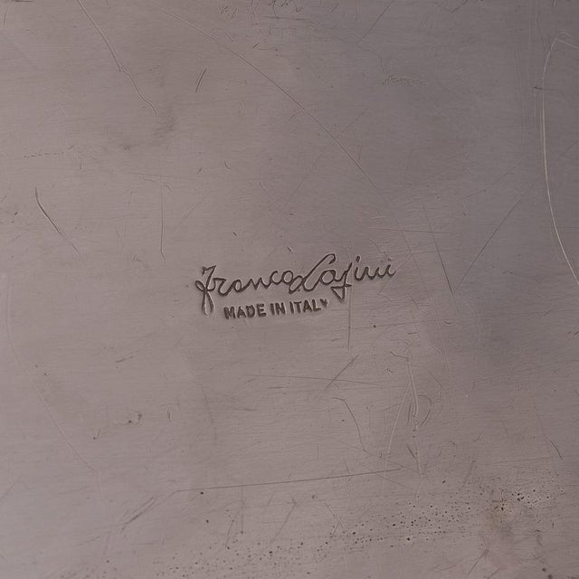 Vintage Italian Silver Plated Serving Platter by Franco Lapini, 1970 For Sale - Image 14 of 18